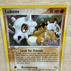 Pokemon TCG - Cubone 51/109 - Team Rocket Returns - Reverse Holo Stamp - Image 3