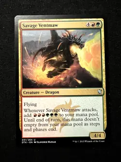 Savage Ventmaw 231 Uncommon Dragons of Tarkir Magic: The Gathering LP - Image 1