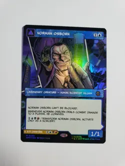 MTG Norman Osborn Green Goblin Borderless FOIL Marvel Spider-Man Pack Fresh NM - Image 1