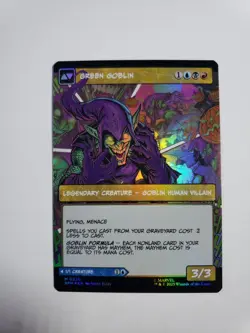 MTG Norman Osborn Green Goblin Borderless FOIL Marvel Spider-Man Pack Fresh NM - Image 2