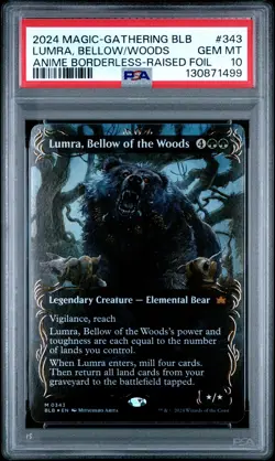 2024 MTG BLOOMBURROW #343 LUMRA, BELLOW OF THE WOODS PSA 10 - Image 1