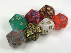 7 mtg Spindown Dice - Magic life counter Dice d20 - Image 1