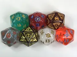 7 mtg Spindown Dice - Magic life counter Dice d20 - Image 2
