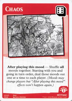 MTG Secret Lair Mood Swings - Chaos - Mythic - Card # 0085 - Image 1