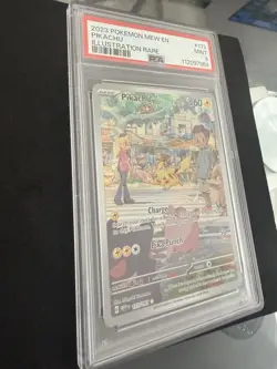 PSA 9 Pikachu 2-Card Lot: 173/165 Illustration Rare + SWSH039 Holo Promo EN - Image 1