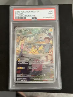 PSA 9 Pikachu 2-Card Lot: 173/165 Illustration Rare + SWSH039 Holo Promo EN - Image 2