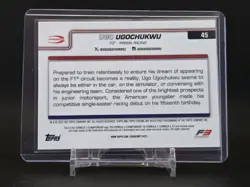 Topps Chrome Logofractor 2025 Formula 1 F3 Ugo Ugochukwu #45 Yellow /75 1st Card - Image 2
