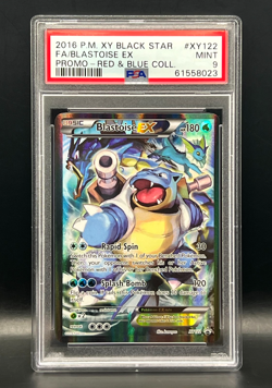 2016 Pokemon X & Y Black Star Promo-Blastoise Ex #XY122 FA Holo English- PSA 9 - Image 2