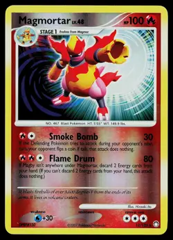 Pokemon Card - Magmortar Mysterious Treasures 12/123 Reverse Holo Rare - Image 1