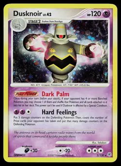 Pokemon Card - Dusknoir Diamond and Pearl 2/130 Holo Rare - Image 1