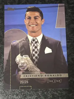 Topps Cristiano Ronaldo Curated Set CR7 Blue - Parallel Card - /25 - Image 3