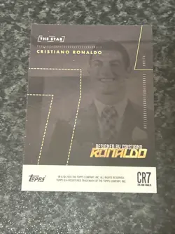 Topps Cristiano Ronaldo Curated Set CR7 Blue - Parallel Card - /25 - Image 4