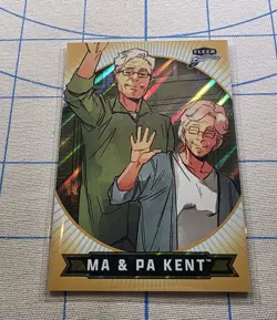 Fleer Brilliants Superman - Ma & Pa Kent #10 Golden Flight Parallel 13/24 - Card - Image 2