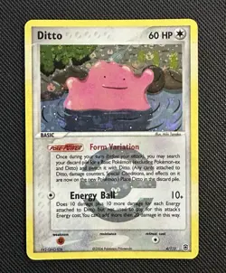 Pokemon EX FireRed & LeafGreen Ditto 4/112 Reverse Holo Rare LP - Image 1