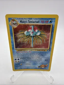Misty's Tentacruel - 10/132 - Holo Rare Gym Heroes Set - Pokemon Card - MP - Image 1