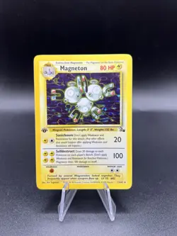 Pokemon TCG - Magneton 11/62 Holo 1st Edition Fossil LP/NM YB1 - Image 1
