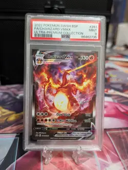 2022 POKEMON SWSH PROMO | ULTRA-PREMIUM COLLECTION-FA/CHARIZARD VMAX 261 PSA 9 - Image 1