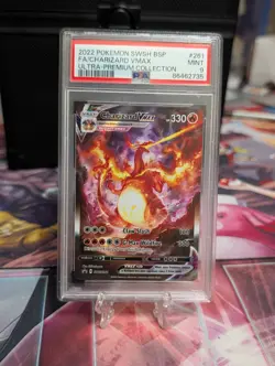 2022 POKEMON SWSH PROMO | ULTRA-PREMIUM COLLECTION-FA/CHARIZARD VMAX 261 PSA 9 - Image 2