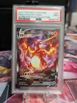 2022 POKEMON SWSH PROMO | ULTRA-PREMIUM COLLECTION-FA/CHARIZARD VMAX 261 PSA 9 - Image 3