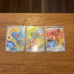 Pokemon First Partner Illustration Collection Series 1 Kanto Gen 1 Starter Set - Image 1