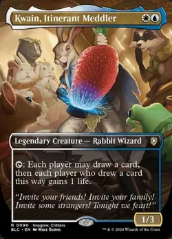 2x Kwain, Itinerant Meddler - Extended Art BLBC NM MTG - Image 1