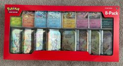 2 (TWO) POKEMON TCG: PRISMATIC EVOLUTIONS 8-PACK MINI-TINS COSTCO BUNDLES NIB - Image 2