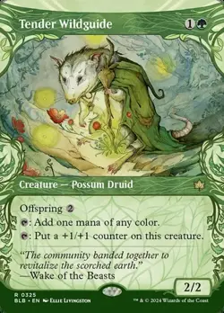 Tender Wildguide - Extended Art Showcase BLB NM MTG - Image 1