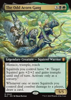 The Odd Acorn Gang - Extended Art BLBC NM MTG - Image 1