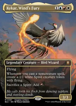 Kykar, Wind's Fury - Extended Art BLBC NM MTG - Image 1
