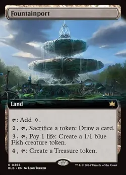 Fountainport - Extended Art BLB NM MTG - Image 1