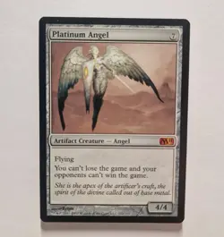 MTG Platinum Angel 2011 Core Set 212/249 Regular Mystic Rare - Image 1