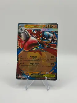 2025 Pokemon Mega Evolution Mega Lucario ex #077 Near Mint - Image 1
