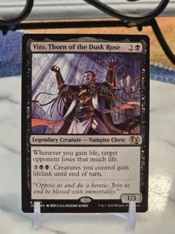 MTG Vito, Thorn of the Dusk Rose (Anime) Foundations Jumpstart Regular LP - Image 1