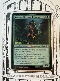 MTG Prowler, Misguided Mentor - Marvel's Spider-Man (SPE) U 0017 NM *Foil* - Image 1