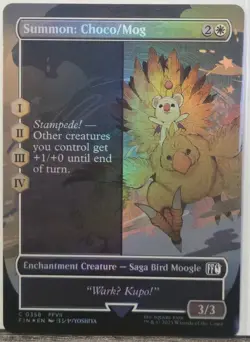 Magic: The Gathering Summon: Choco/Mog (Borderless) 358 FINAL FANTASY Foil - Image 1