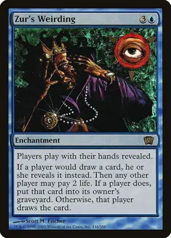Zur's Weirding 1x FOIL MtG FOIL Eighth Edition SP/NM - Image 1