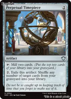 Perpetual Timepiece [SOC - 354] Commander: Secrets of Strixhaven - Image 1
