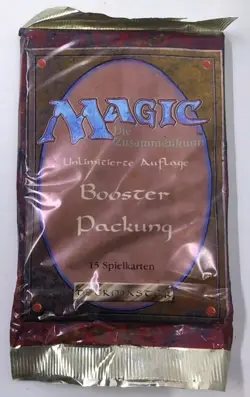 Magic The Gathering Revised Booster Pack Sealed German FWB Foreign White Border - Image 3