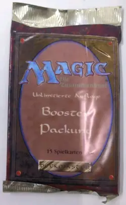 Magic The Gathering Revised Booster Pack Sealed German FWB Foreign White Border - Image 5