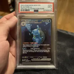 PSA 9 Blastoise Ex 2023 POKEMON MEW EN SPECIAL ILLUSTRATION RARE MINT 9 - Image 1