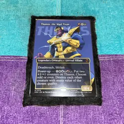 Thanos, the Mad Titan MtG Magic Marvel Super Heroes Borderless Reg #0367 NM/MNT - Image 2