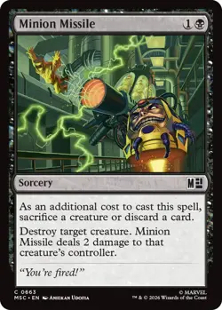 4x Minion Missile MTG - Commander: Marvel Super Heroes - NM-Mint - Image 1