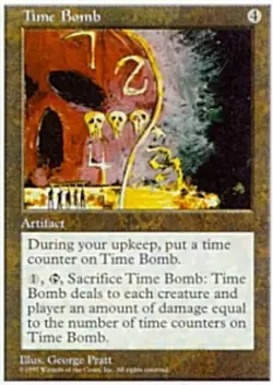 1x Time Bomb MTG - Fifth Edition - Light Play - Image 1