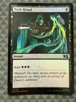 MTG Dark Ritual #0793 Foil Uncommon Commander: Marvel Super Heroes (MSC) - Image 2