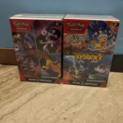 Pokemon Scarlet & Violet Destined Rivals And Surging Sparks Duo Brand New - Image 1