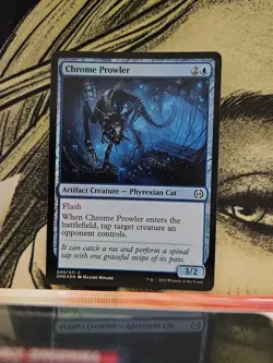 Chrome Prowler 45 Common Phyrexia: All Will Be One Magic: The Gathering Foil NM - Image 1
