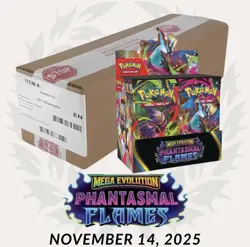 11/14 PRE-SALE Pokemon Phantasmal Flames BOOSTER BOX SEALED CASE OF 6 -PRE-SALE - Image 2
