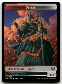 Spirit Token #6 (NM) Strixhaven STX Magic MTG - Image 1
