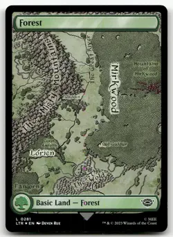 Forest (0281) #281 (Foil) (NM) Lord of the Rings LTR Magic MTG - Image 1