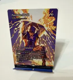 MTG Patriotic Shield Artifact Equipment Promo Sword of Fire and Ice 2026 #0100 - Image 1